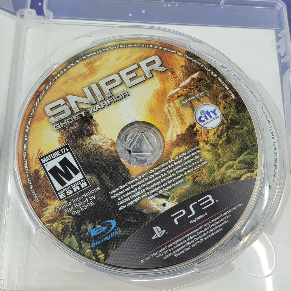 Sniper Ghost Warrior Double Pack PS3 Playstation 3 1 & 2 Bundle BLUS-82003